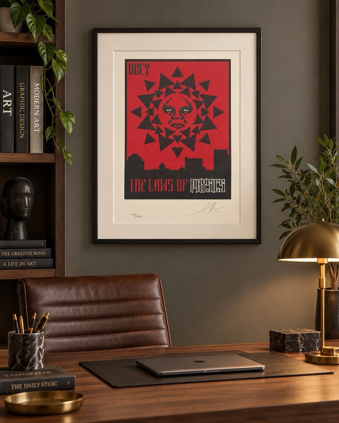 Shepard Fairey Obey Laws of Physics Letterpress 2015 Signed Numbered (200)