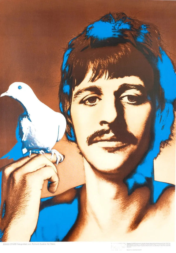 Richard Avedon Ringo Starr Beatles 1967 Stern Poster Linen Backed Original