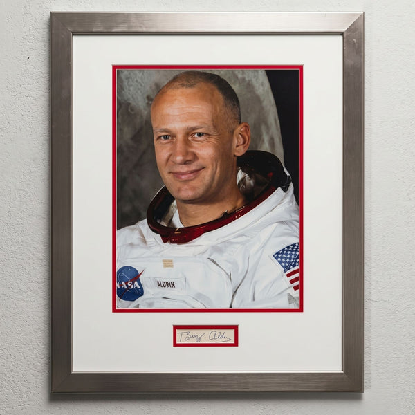 Buzz Aldrin Signed Cut Signature JSA Certified Apollo 11 Framed 16x20 Portrait