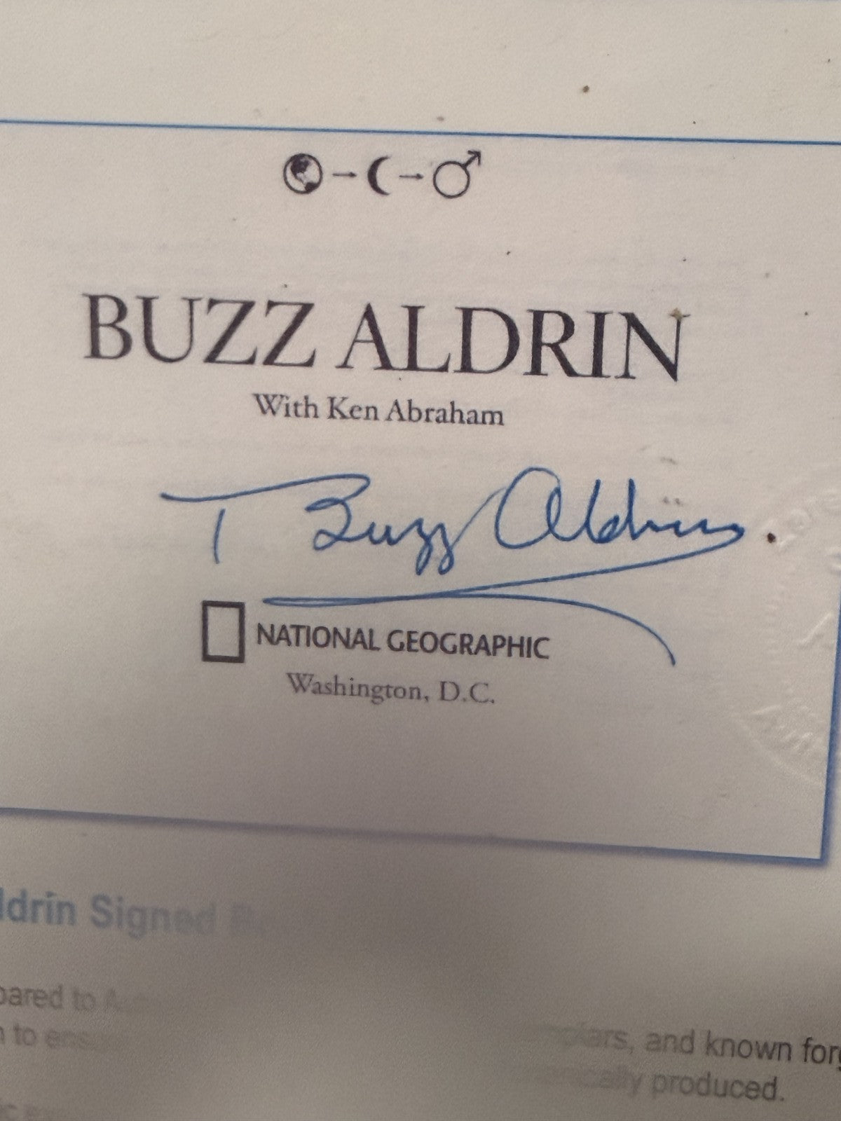 Buzz Aldrin Signed Book Page w/ Framed NASA Lunar Photo 69-HC-682 Zarelli LOA