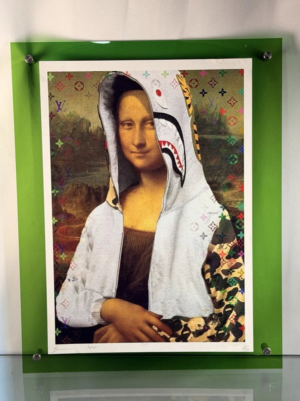 Death NYC Mona Lisa BAPE Shark Hoodie Louis Vuitton Signed Pop Art Print 2025