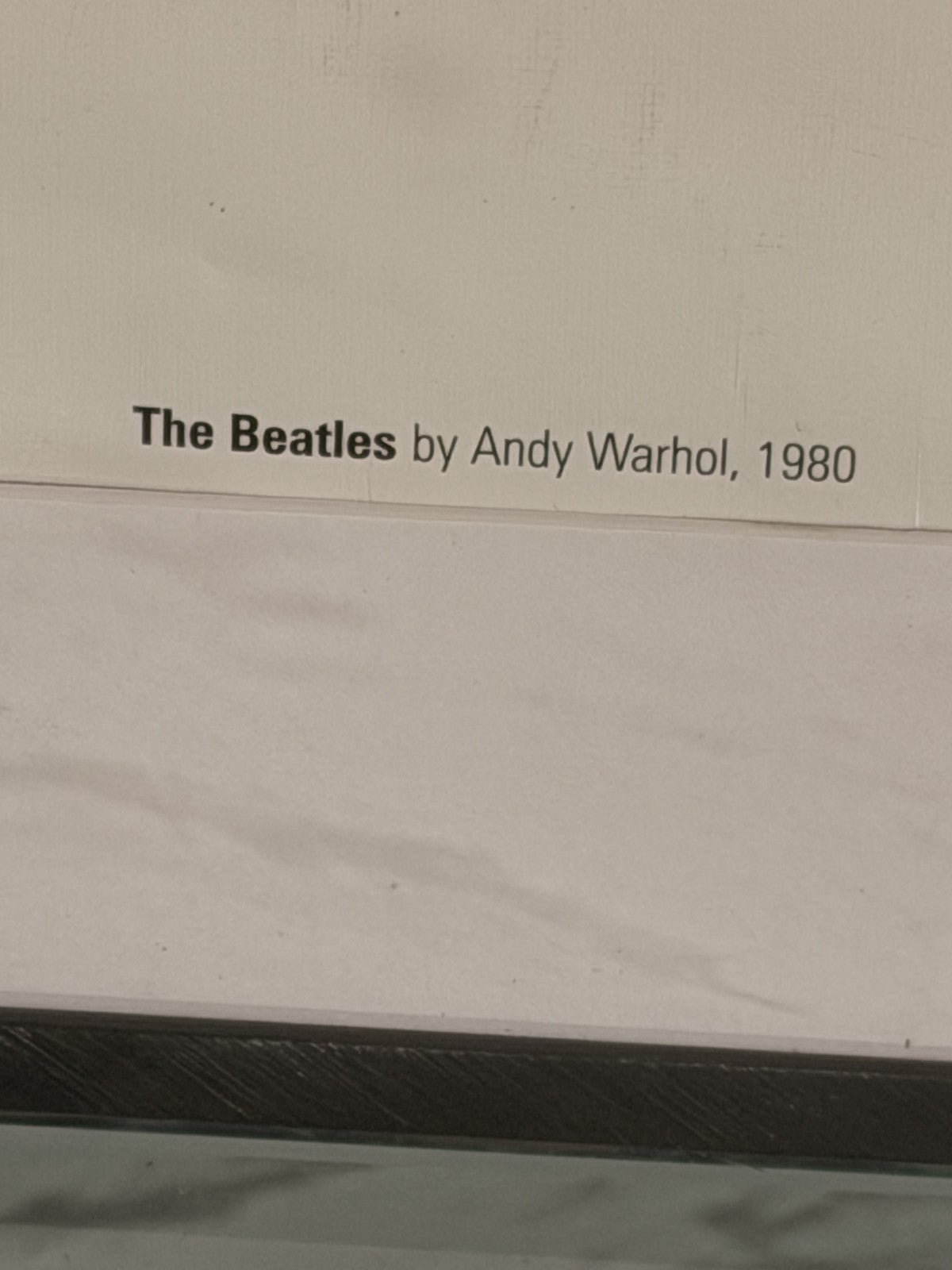 Andy Warhol The Beatles 2007 El Mundo Offset Lithograph After Warhol Framed COA