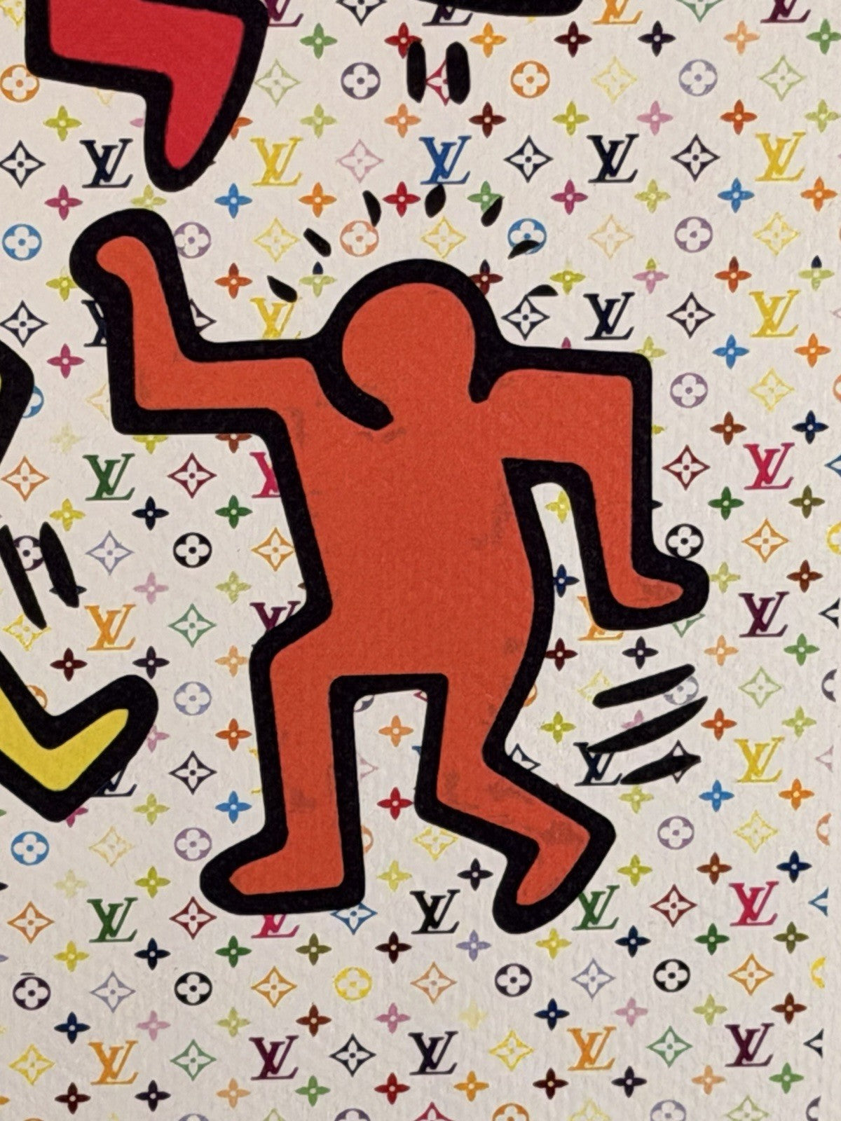 Death NYC Keith Haring Dancing Figures Louis Vuitton Signed Pop Art Print 2024