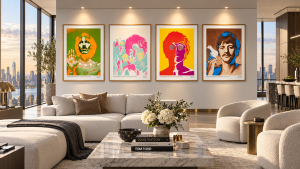 1967 Beatles Richard Avedon STERN Original Posters Set of 4 Linen Backed Copy — listing photograph 2