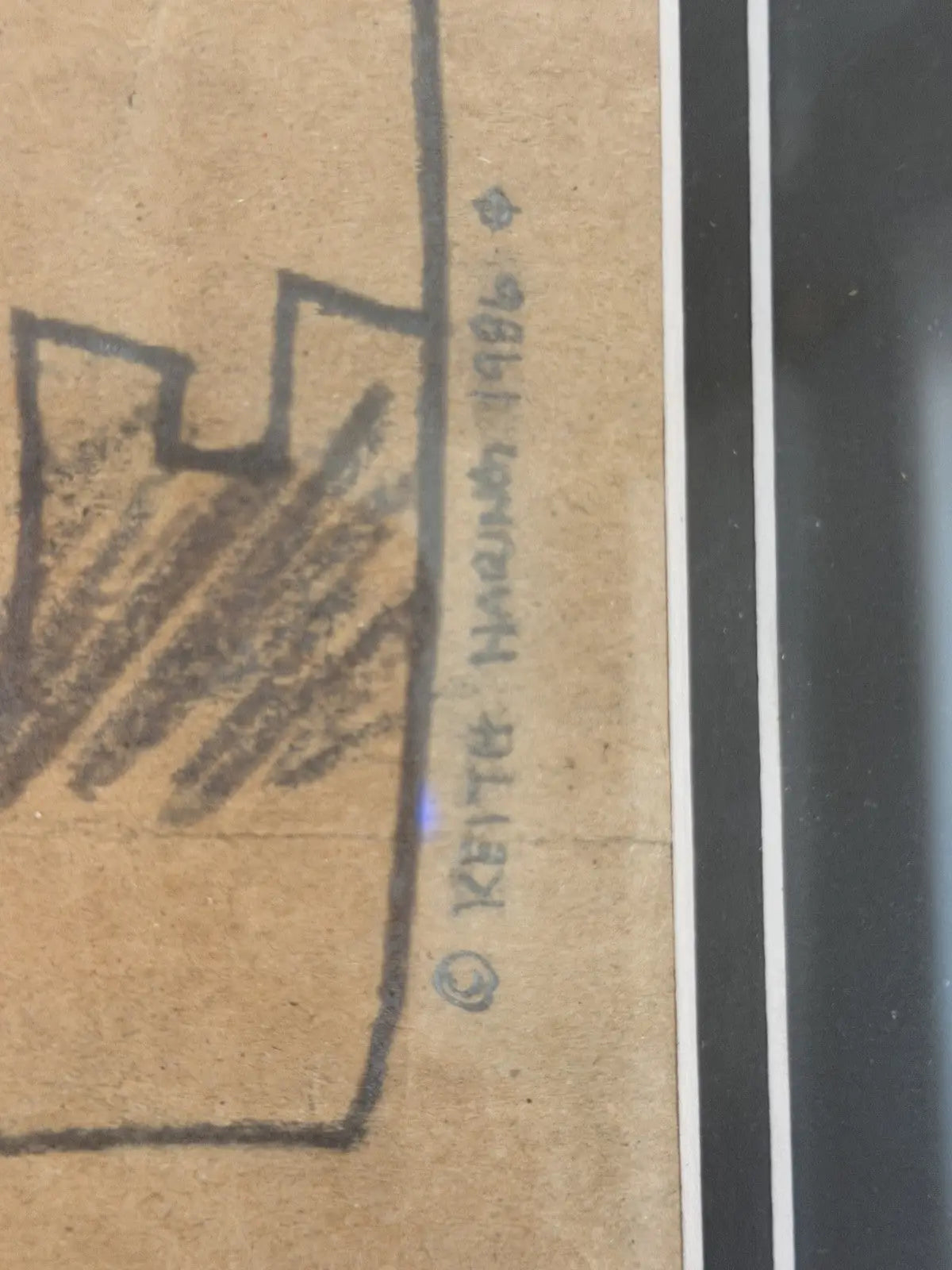 Keith Haring (Attributed) World Trade Center Drawing on Paper - Unauthenticated
