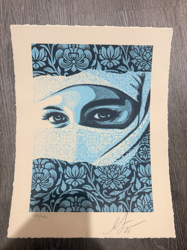 Shepard Fairey Obey Universal Personhood Letterpress 2026 Signed 240/450 Blue