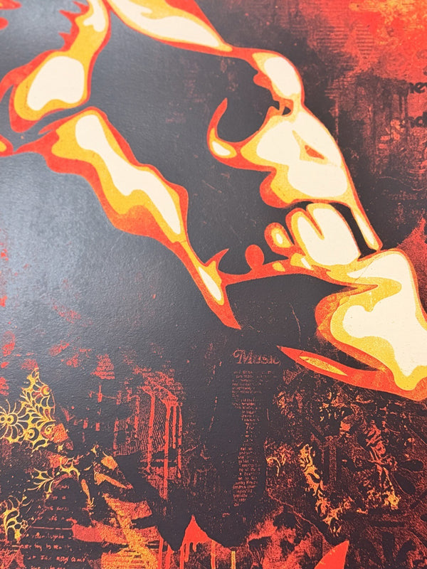 Shepard Fairey x Dennis Morris Bob Marley Slave Driver Signed Screenprint