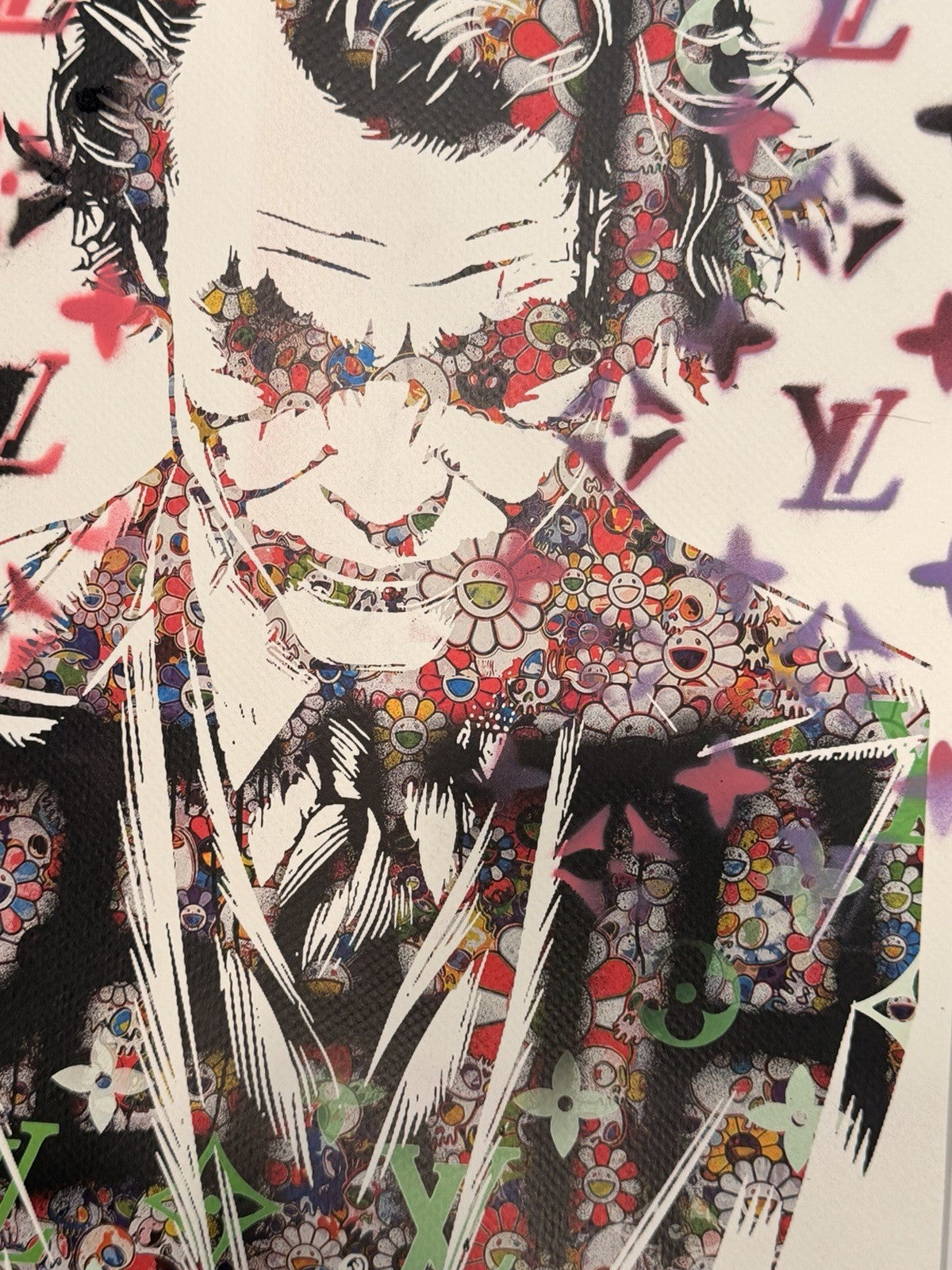 DEATH NYC Joker Louis Vuitton Murakami 1/1 Signed Pop Art Custom Matted 2025