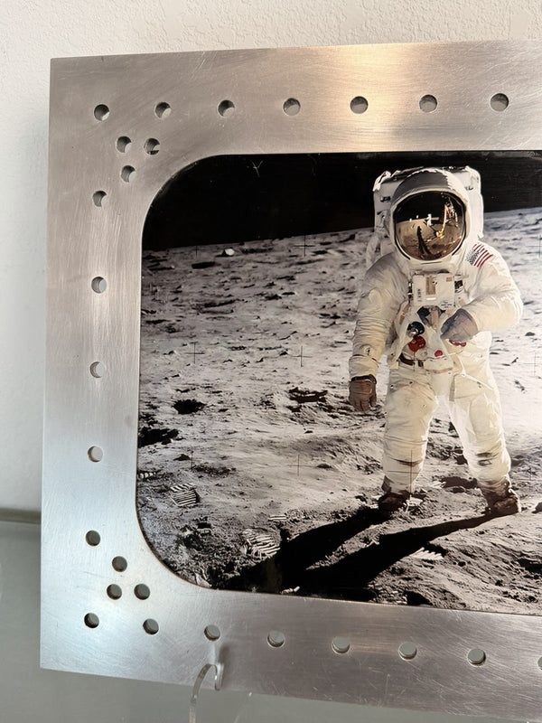 Apollo Program — Apollo 11 Moon Landing 16x20 Photo in Custom Distressed - Gauntlet Gallery