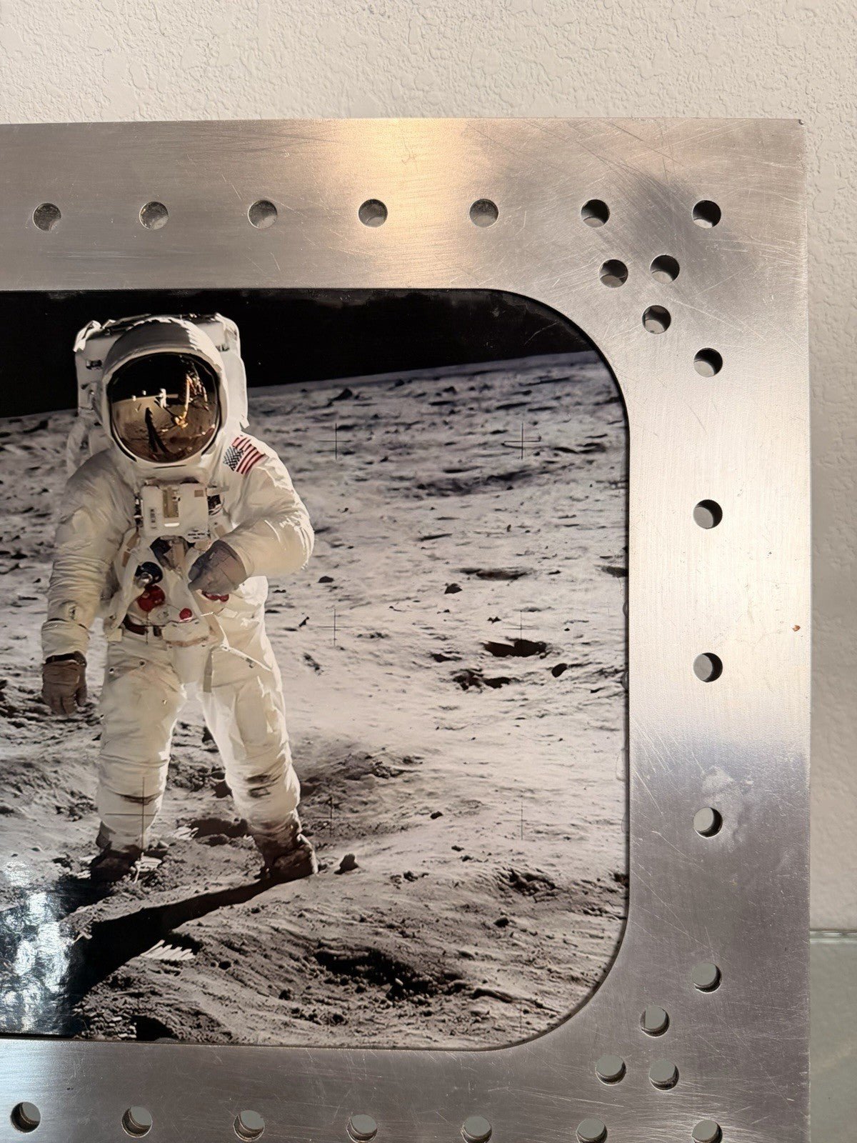 Apollo Program — Apollo 11 Moon Landing 16x20 Photo in Custom Distressed - Gauntlet Gallery