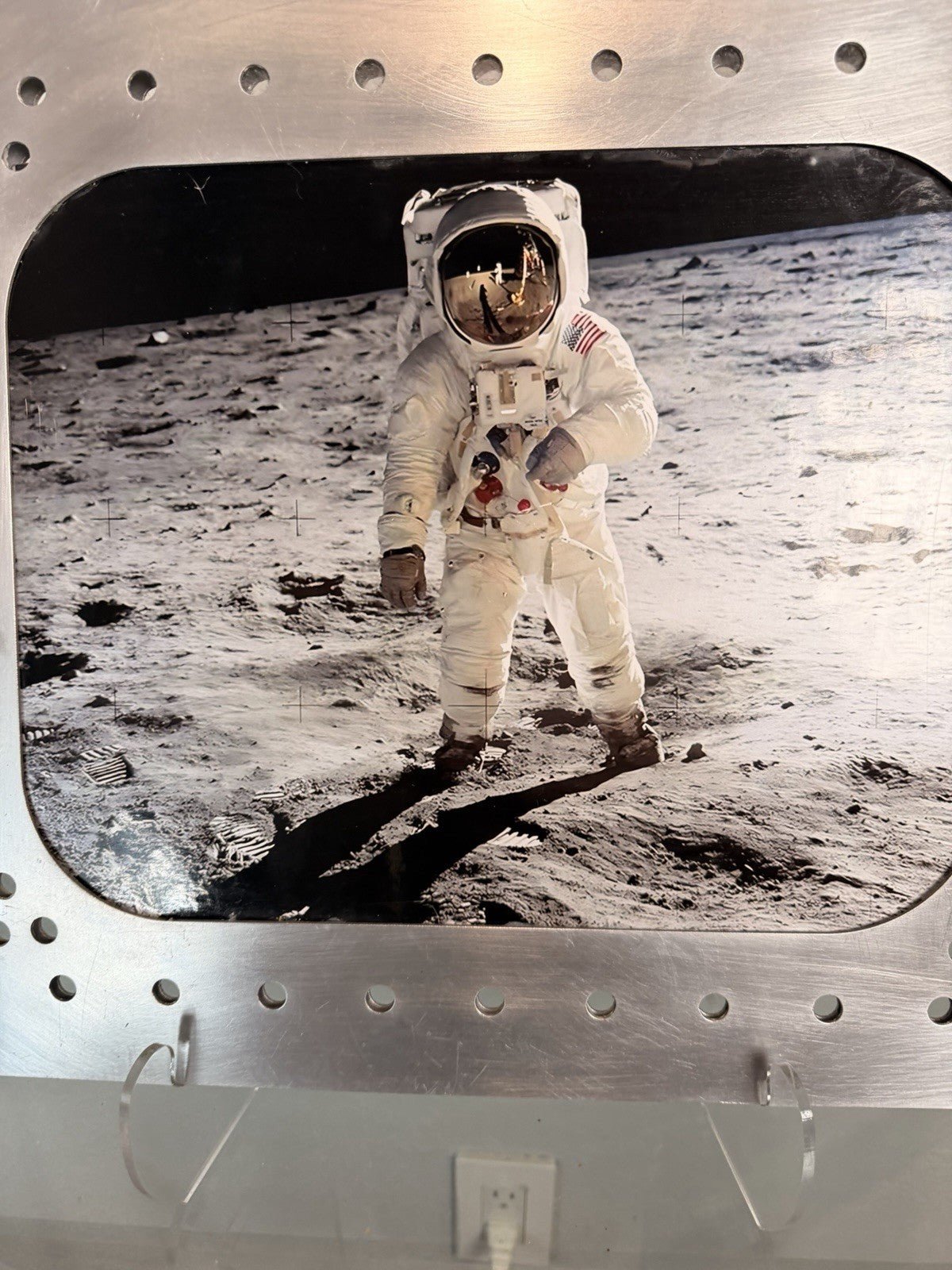 Apollo Program — Apollo 11 Moon Landing 16x20 Photo in Custom Distressed - Gauntlet Gallery