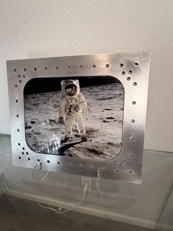 Apollo Program — Apollo 11 Moon Landing 16x20 Photo in Custom Distressed - Gauntlet Gallery
