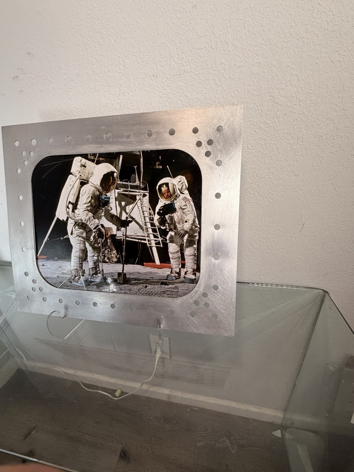 Apollo Program — Apollo 11 Moon Landing 16x20 Photo in Distressed Frame - Gauntlet Gallery