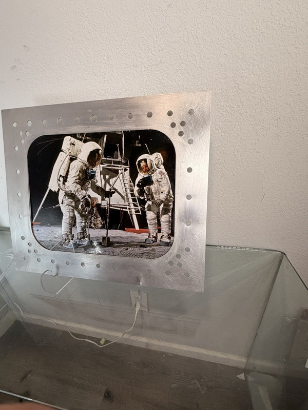 Apollo Program — Apollo 11 Moon Landing 16x20 Photo in Distressed Frame - Gauntlet Gallery