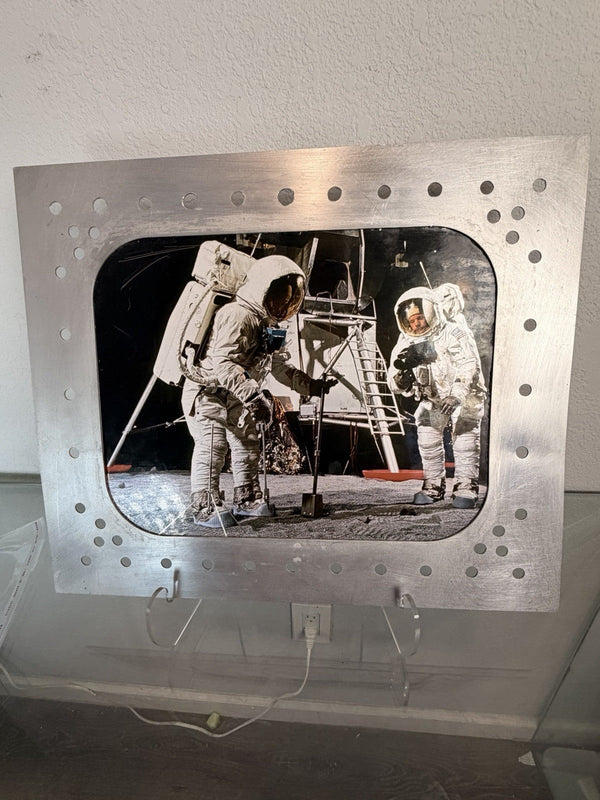 Apollo Program — Apollo 11 Moon Landing 16x20 Photo in Distressed Frame - Gauntlet Gallery