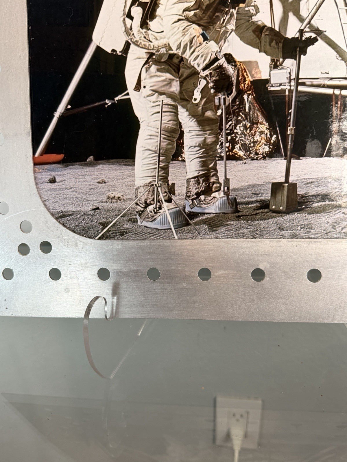 Apollo Program — Apollo 11 Moon Landing 16x20 Photo in Distressed Frame - Gauntlet Gallery