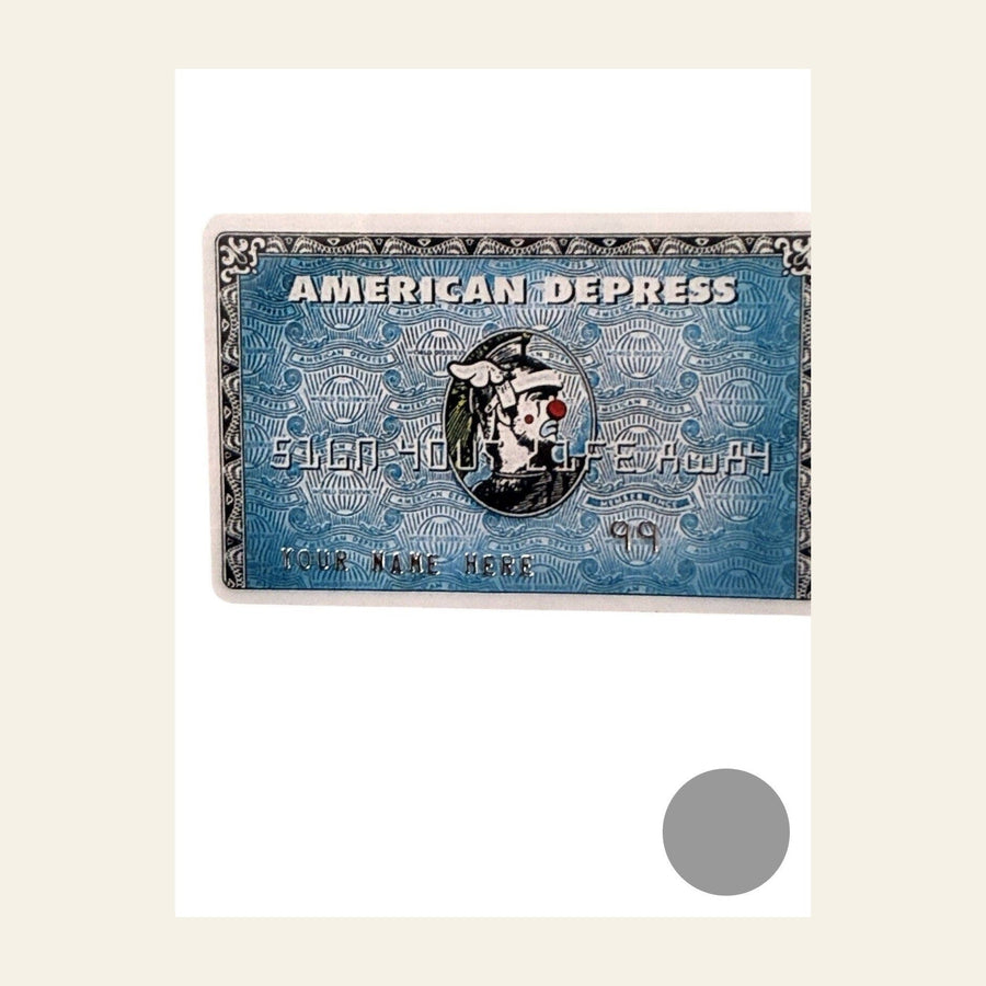 Banksy — D*Face x Banksy "American Depress" Faux Credit Card - Gauntlet Gallery