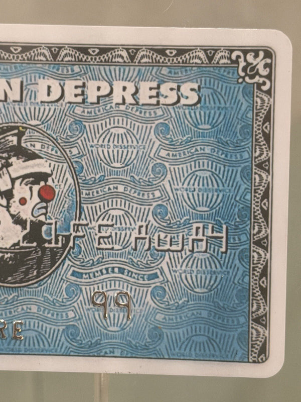 Banksy — D*Face x Banksy "American Depress" Faux Credit Card - Gauntlet Gallery