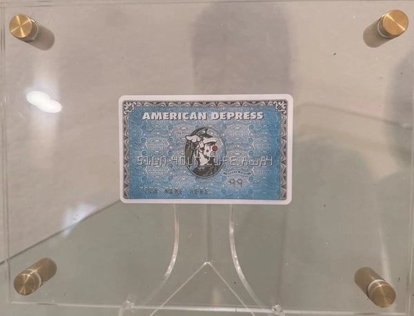 Banksy — D*Face x Banksy "American Depress" Faux Credit Card - Gauntlet Gallery