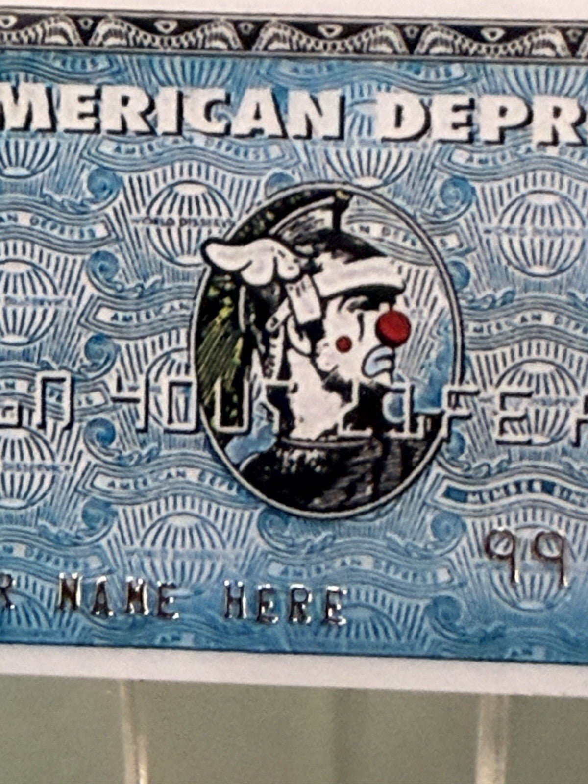 Banksy — D*Face x Banksy "American Depress" Faux Credit Card - Gauntlet Gallery