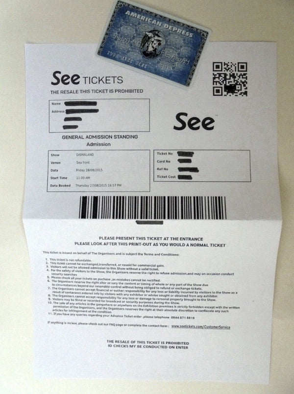 Banksy — D*Face x Banksy "American Depress" Faux Credit Card - Gauntlet Gallery