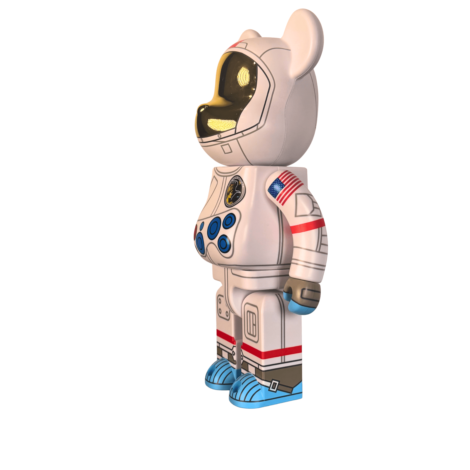 Bearbrick BE@RBRICK Apollo 17 Astronaut 400% 100% Set NASA Medicom Sealed New - Gauntlet Gallery