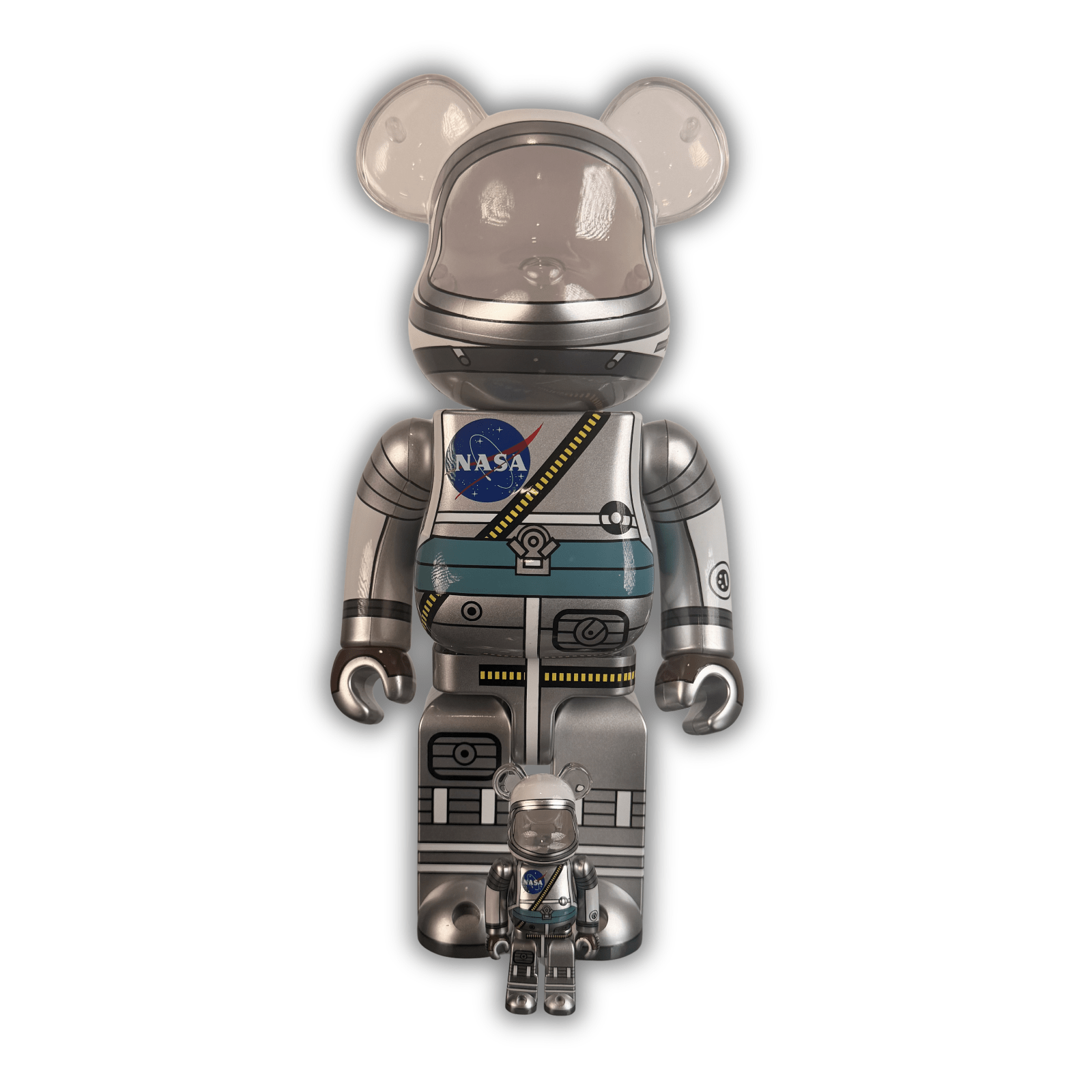 Bearbrick BE@RBRICK Mercury Astronaut 400% 100% Set NASA Medicom Toy Sealed New - Gauntlet Gallery