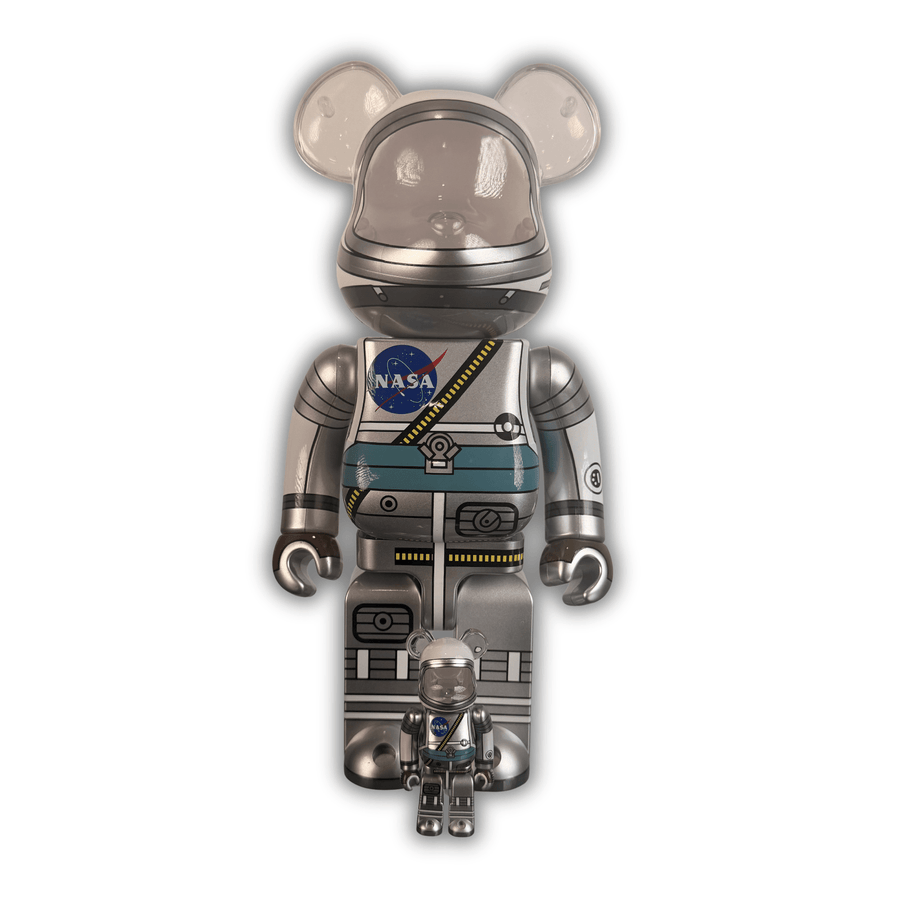 Bearbrick BE@RBRICK Mercury Astronaut 400% 100% Set NASA Medicom Toy Sealed New - Gauntlet Gallery