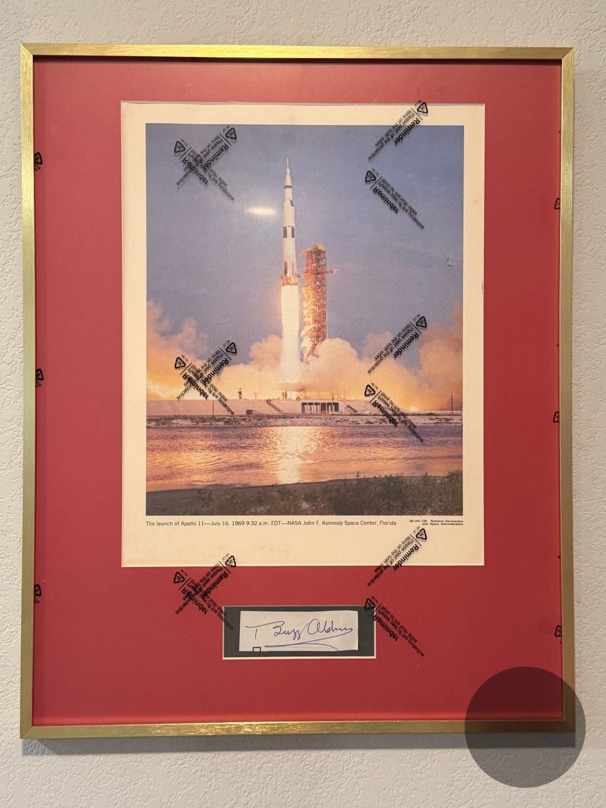 Buzz Aldrin — Apollo 11 Buzz Aldrin framed with - Gauntlet Gallery