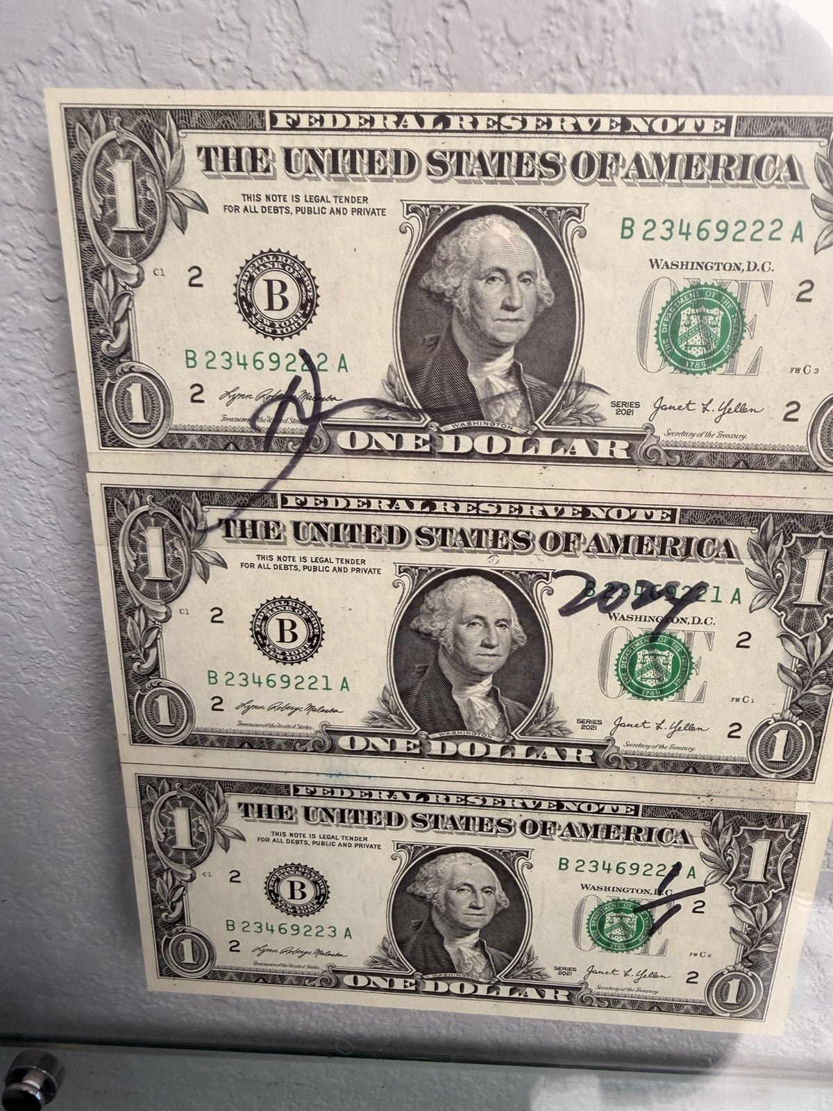 Death NYC — 1/1 Rolex Daytona Mixed Media on $1 Bills, Framed Art - Gauntlet Gallery