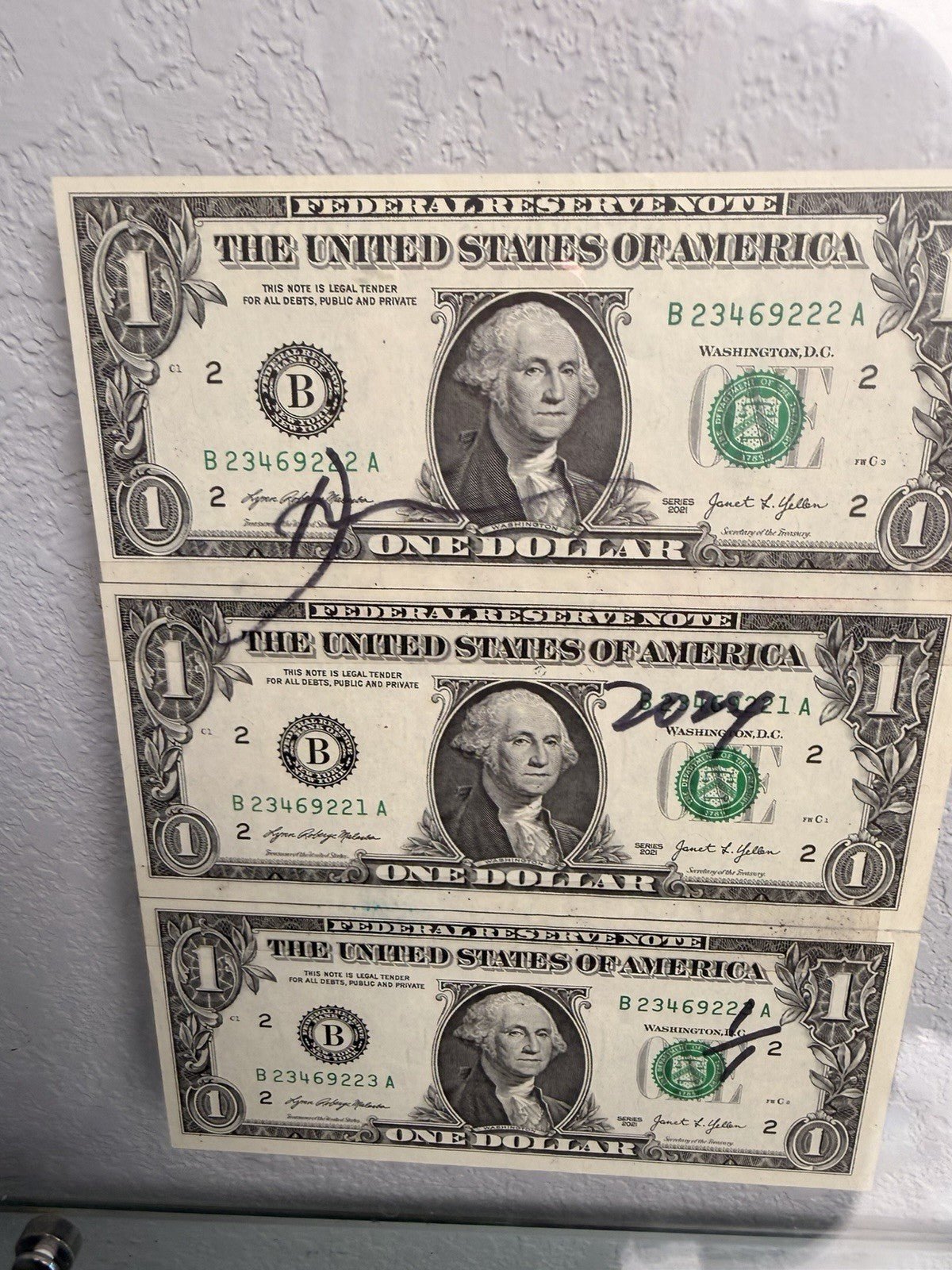 Death NYC — 1/1 Rolex Daytona Mixed Media on $1 Bills, Framed Art - Gauntlet Gallery