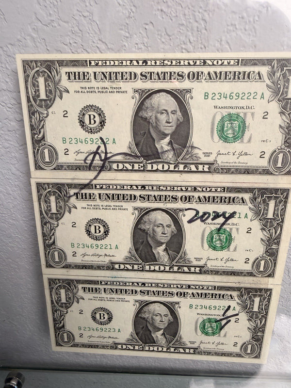 Death NYC — 1/1 Rolex Daytona Mixed Media on $1 Bills, Framed Art - Gauntlet Gallery