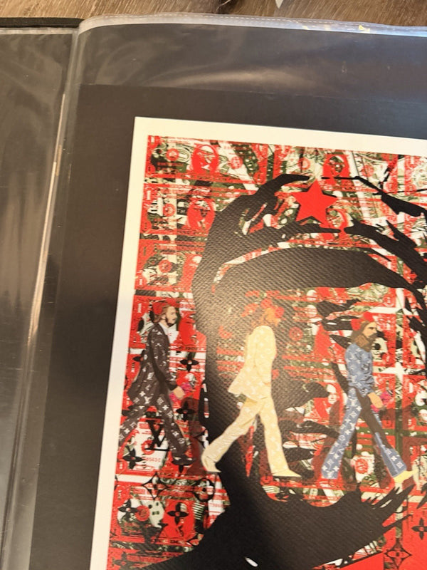 Death NYC — 34/100 Mao Zedong Beatles Abbey Road LV Pop Art 2022 Print - Gauntlet Gallery