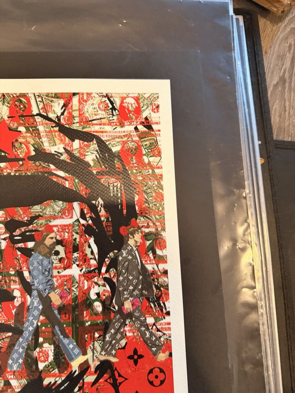Death NYC — 34/100 Mao Zedong Beatles Abbey Road LV Pop Art 2022 Print - Gauntlet Gallery