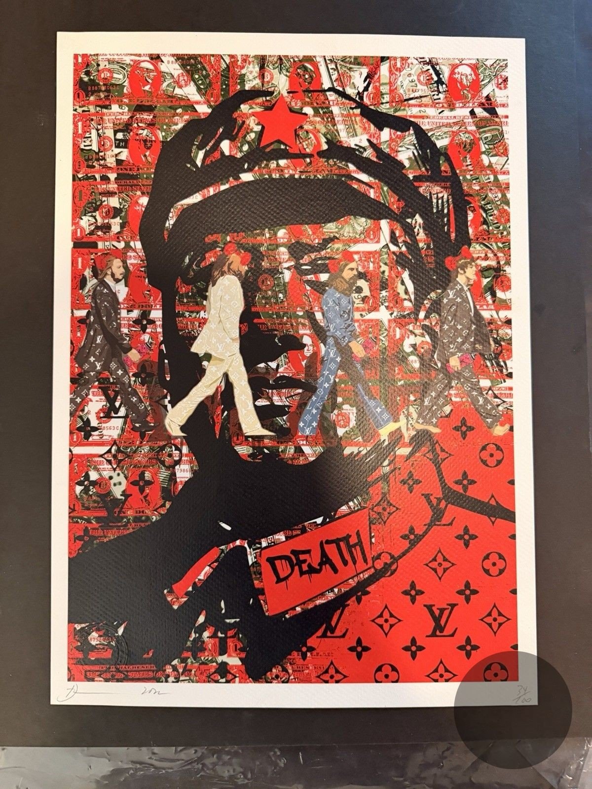 Death NYC — 34/100 Mao Zedong Beatles Abbey Road LV Pop Art 2022 Print - Gauntlet Gallery