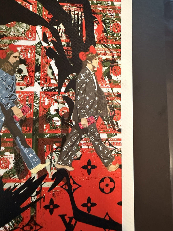 Death NYC — 34/100 Mao Zedong Beatles Abbey Road LV Pop Art 2022 Print - Gauntlet Gallery