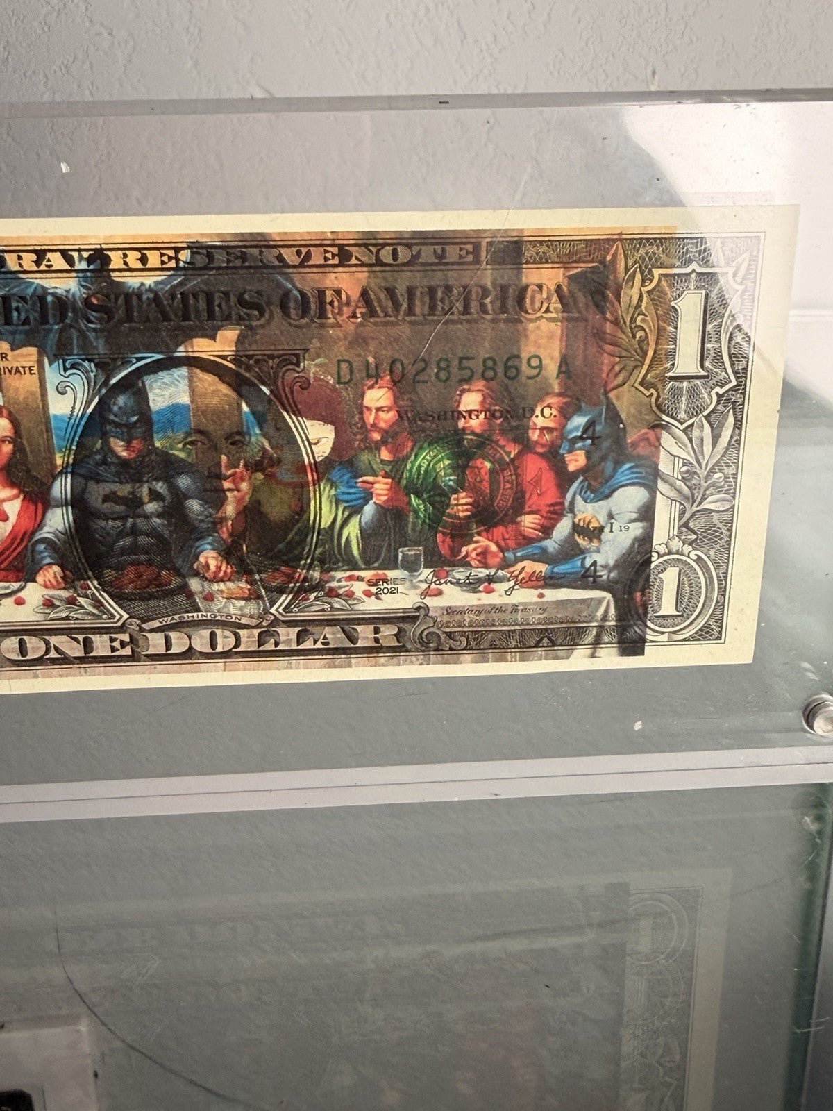 Death NYC — Audrey Hepburn × Chanel $1 Bill Art, 100, Framed - Gauntlet Gallery