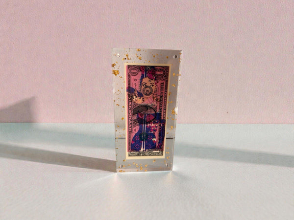 Death NYC — Audrey Hepburn × Chanel $1 Bill Art, 100, Framed - Gauntlet Gallery