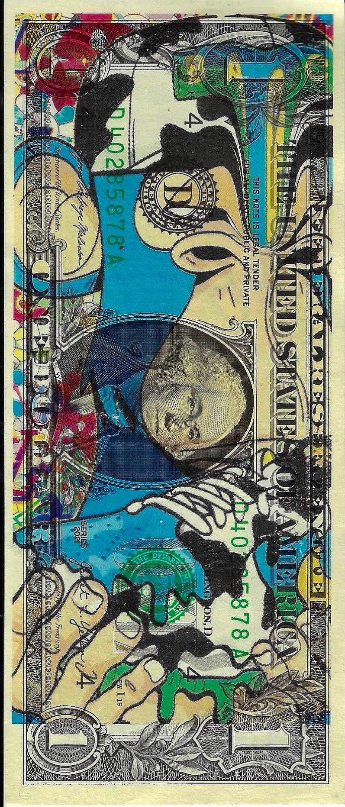 Death NYC – Bored Ape N F T $1 Dollar Bills Signed & Numbered RARE! - Gauntlet Gallery