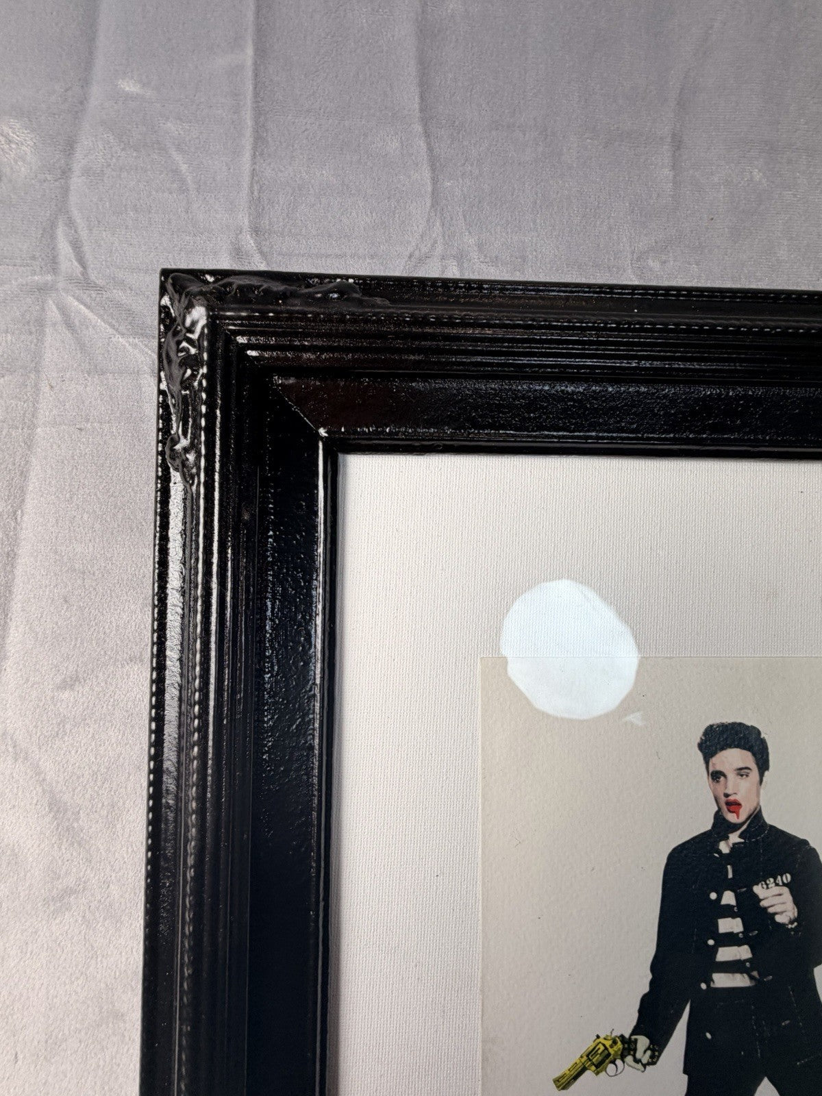 Death NYC — Gold Gun Elvis 2012 A/P Artist Proof Framed - Gauntlet Gallery