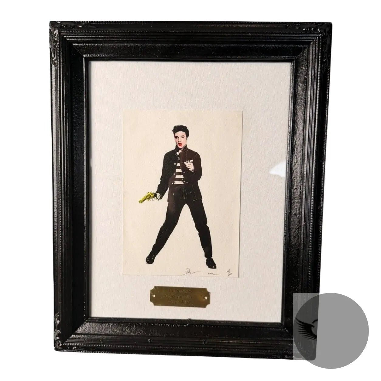 Death NYC Gold Gun Elvis 2012 A/P Artist Proof Signed Framed Art Print - Gauntlet GalleryGauntlet Gallery