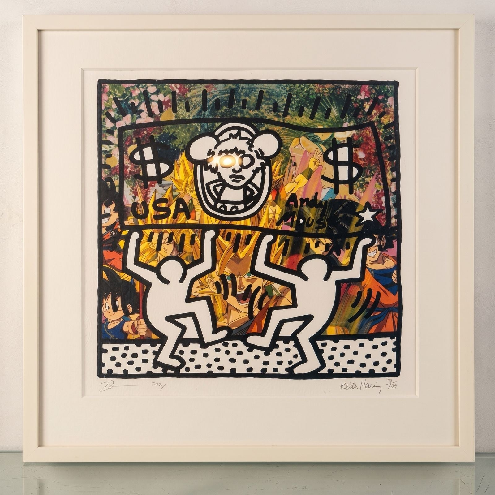 Death NYC — Haring Andy Mouse x Dragon Ball Z Signed X/100 - Gauntlet Gallery