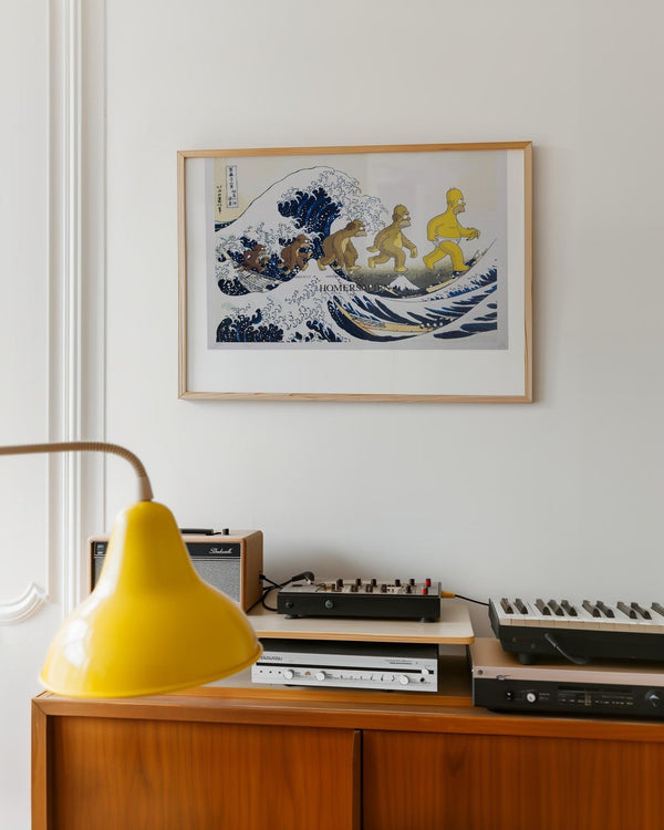 Death NYC — Homer Simpson Hokusai Great Wave, 100 by Death NYC - Gauntlet Gallery