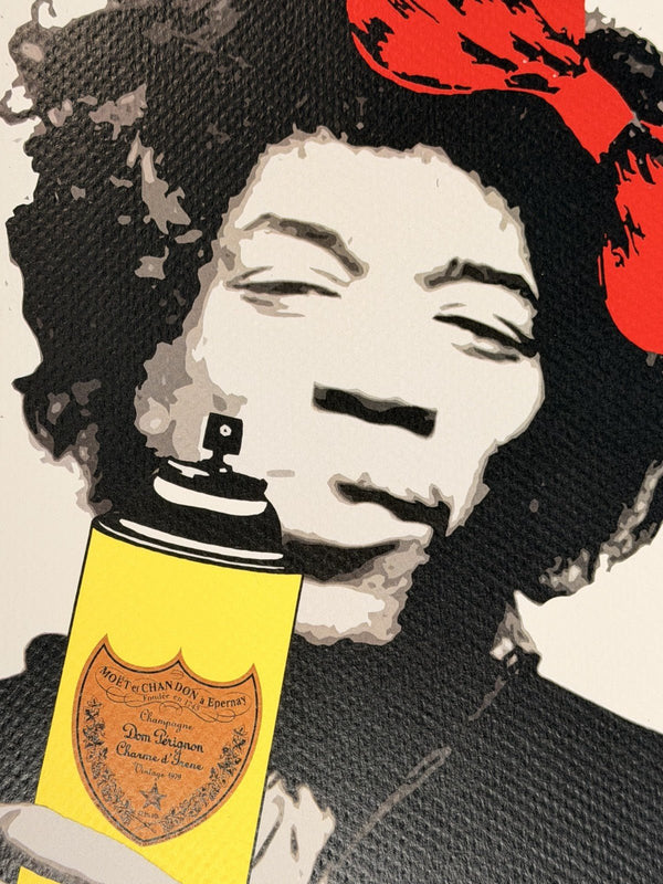 Death NYC — Jimi Hendrix Dom Perignon 2017 H/C Artist Proof Print - Gauntlet Gallery