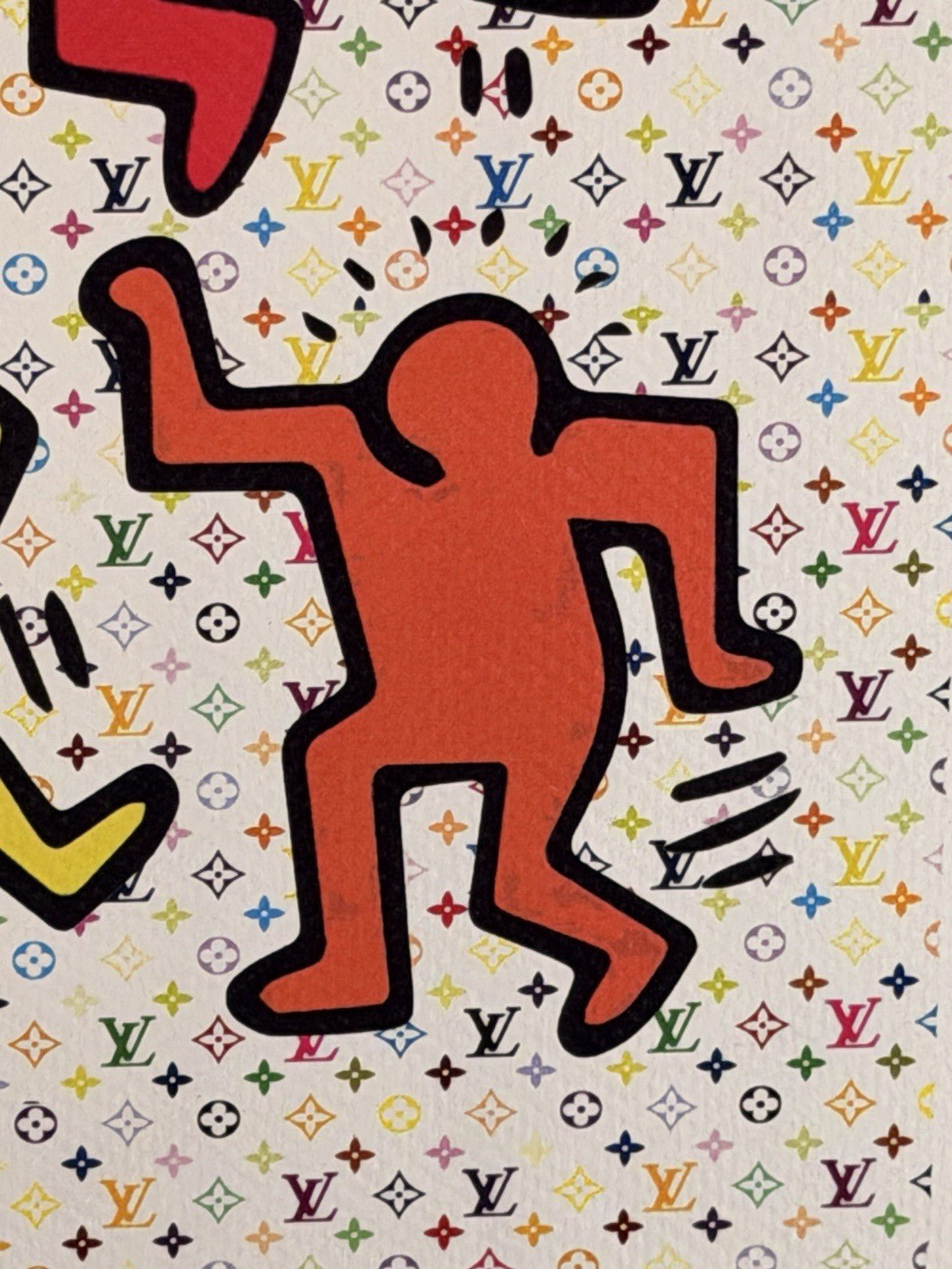Death NYC Keith Haring Dancing Figures Louis Vuitton Signed Pop Art Print 2024 - Gauntlet Gallery