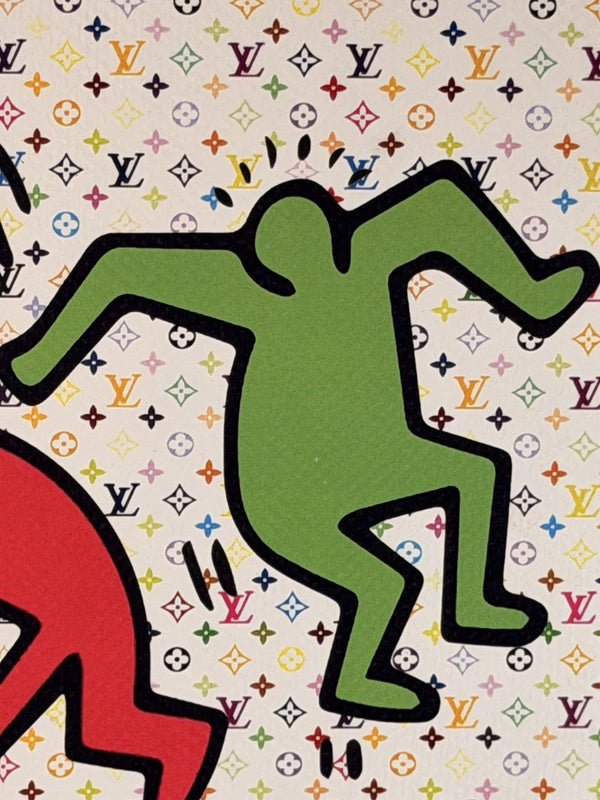 Death NYC Keith Haring Dancing Figures Louis Vuitton Signed Pop Art Print 2024 - Gauntlet Gallery