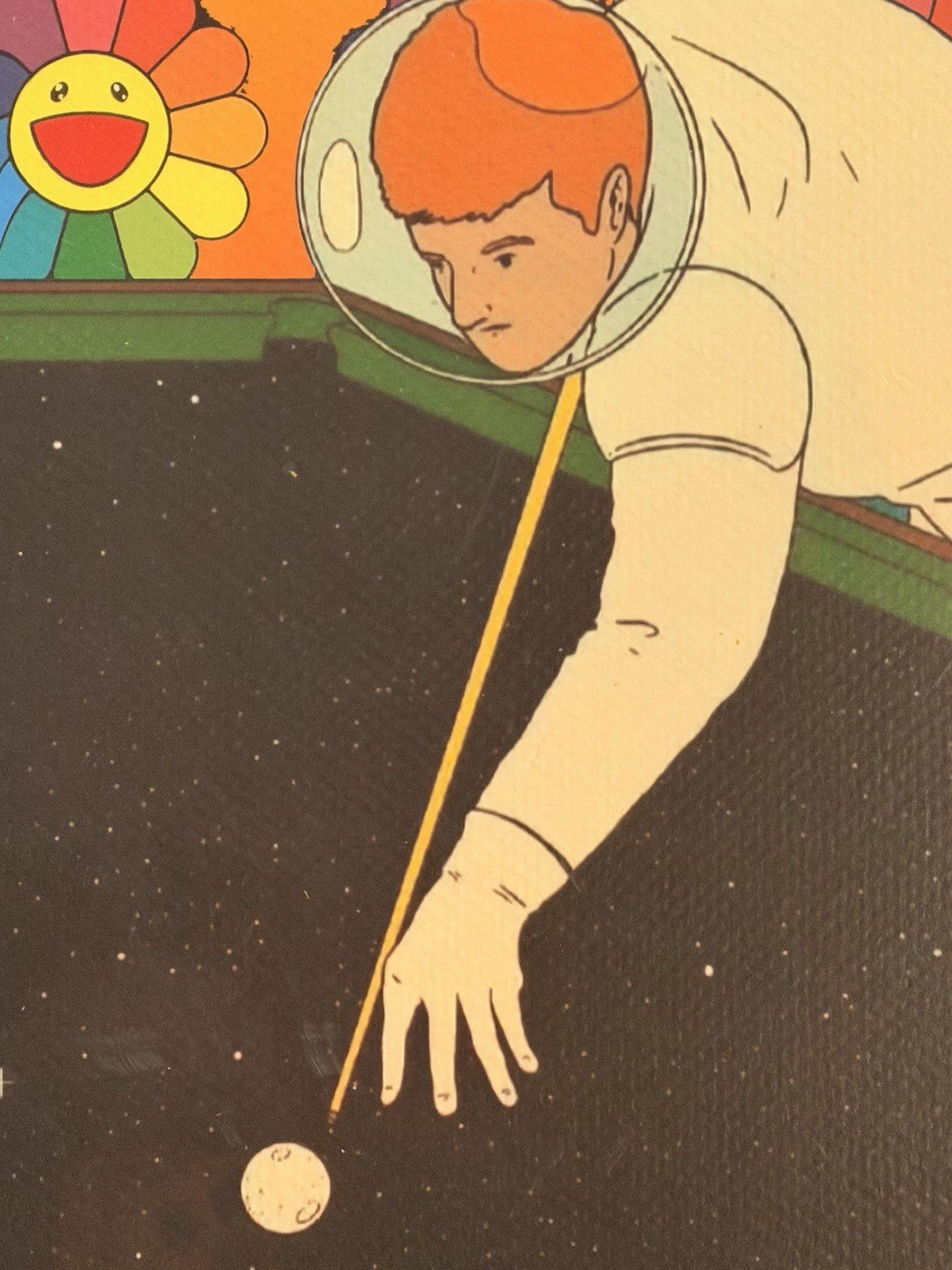 Death NYC — Ltd Edition Astronaut Pool Table Print x Murakami Flowers - Gauntlet Gallery