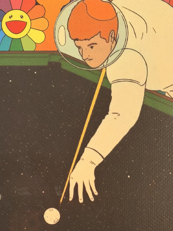 Death NYC — Ltd Edition Astronaut Pool Table Print x Murakami Flowers - Gauntlet Gallery