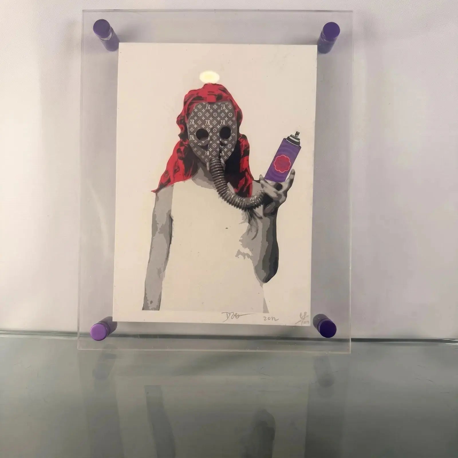 Death NYC LV Gas Mask Spray Can Murakami Signed 68/100 2012 Street Art Pop Art - Gauntlet GalleryGauntlet Gallery