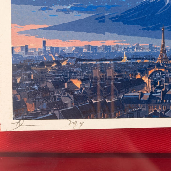 Death NYC Mickey Minnie Mt Fuji Cherry Blossom Signed 2024 Pop Art Acrylic - Gauntlet Gallery